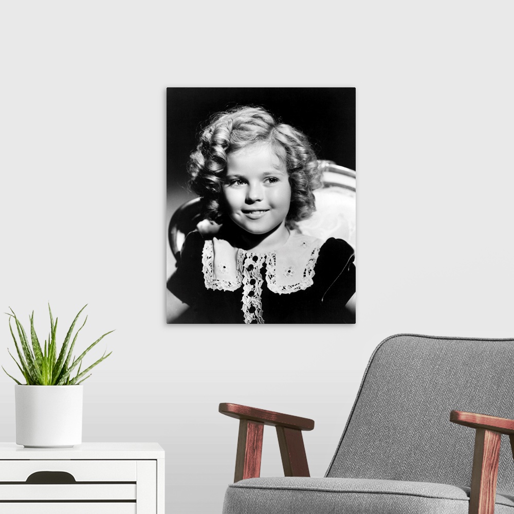 A modern room featuring Shirley Temple