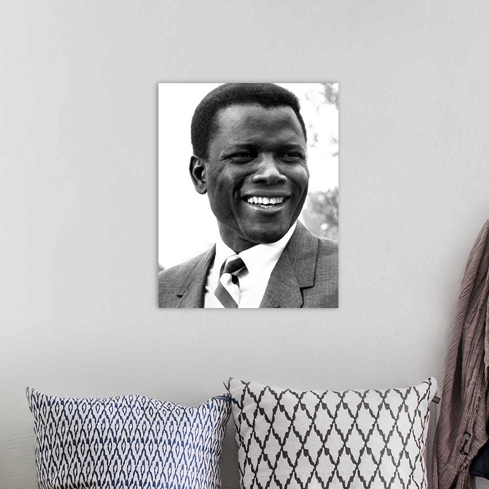 A bohemian room featuring Sidney Poitier in In The Heat Of The Night - Vintage Publicity Photo