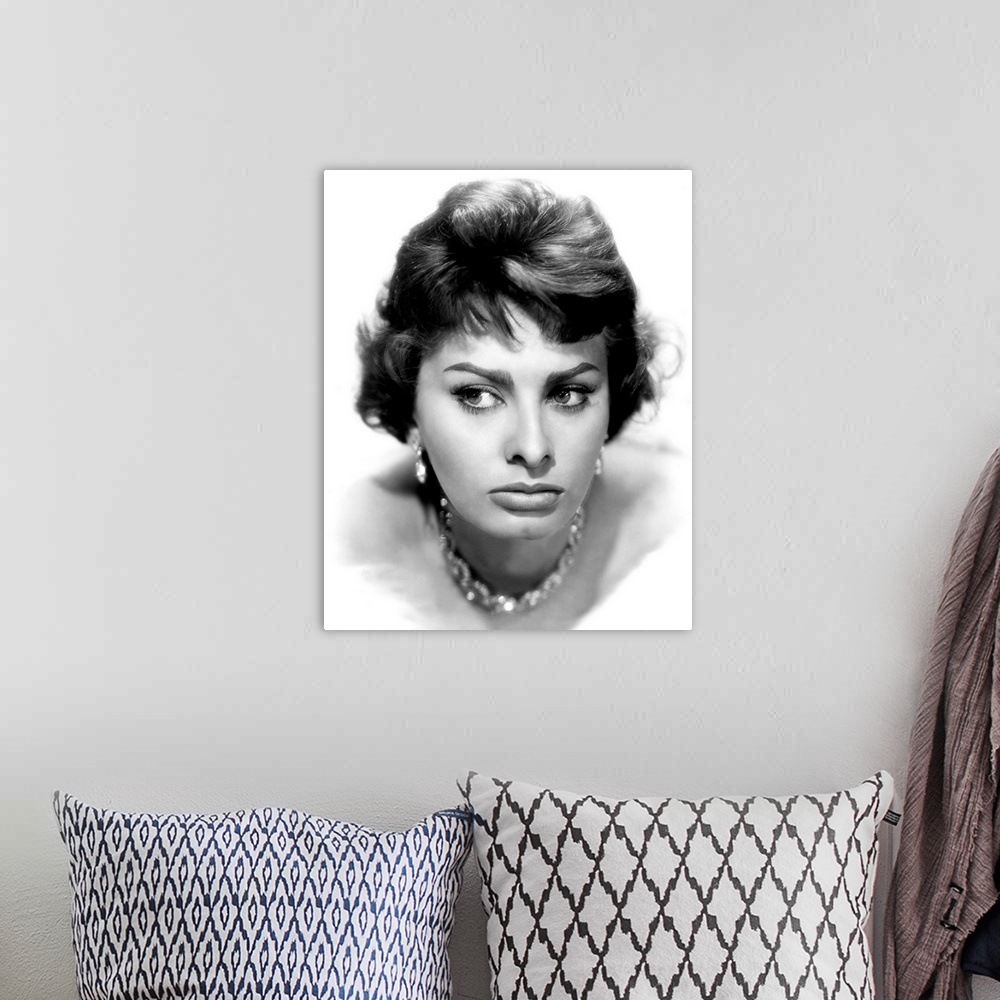 A bohemian room featuring Sophia Loren