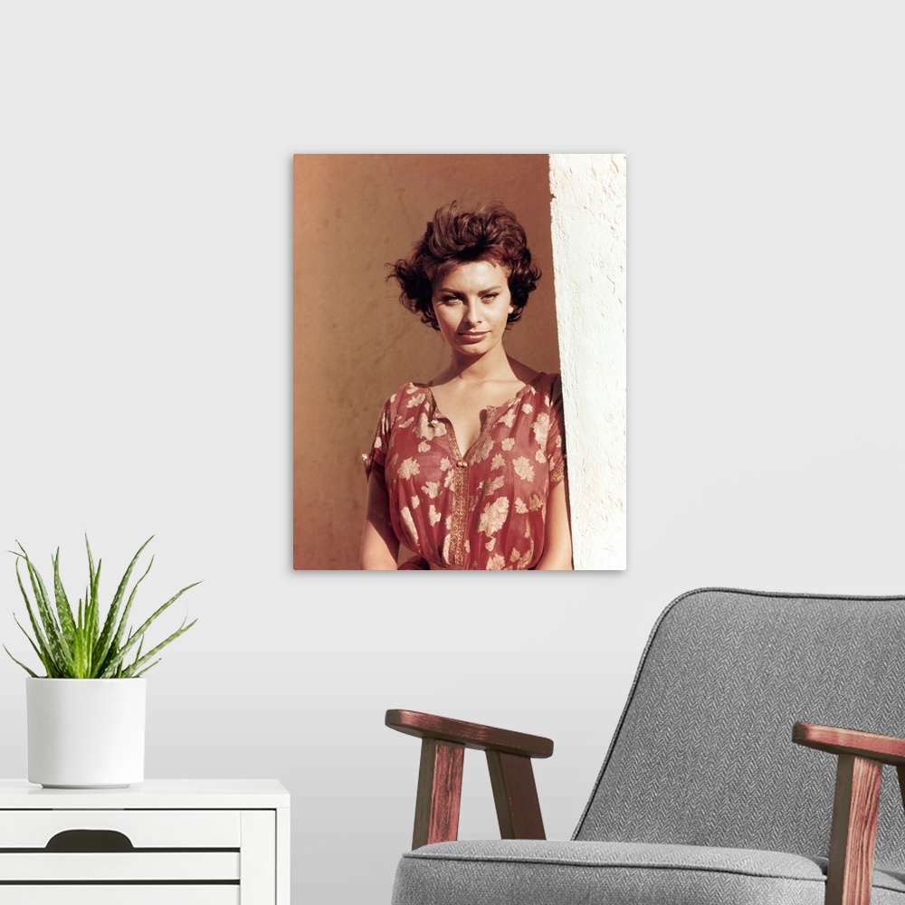 A modern room featuring Sophia Loren - Vintage Publicity Photo