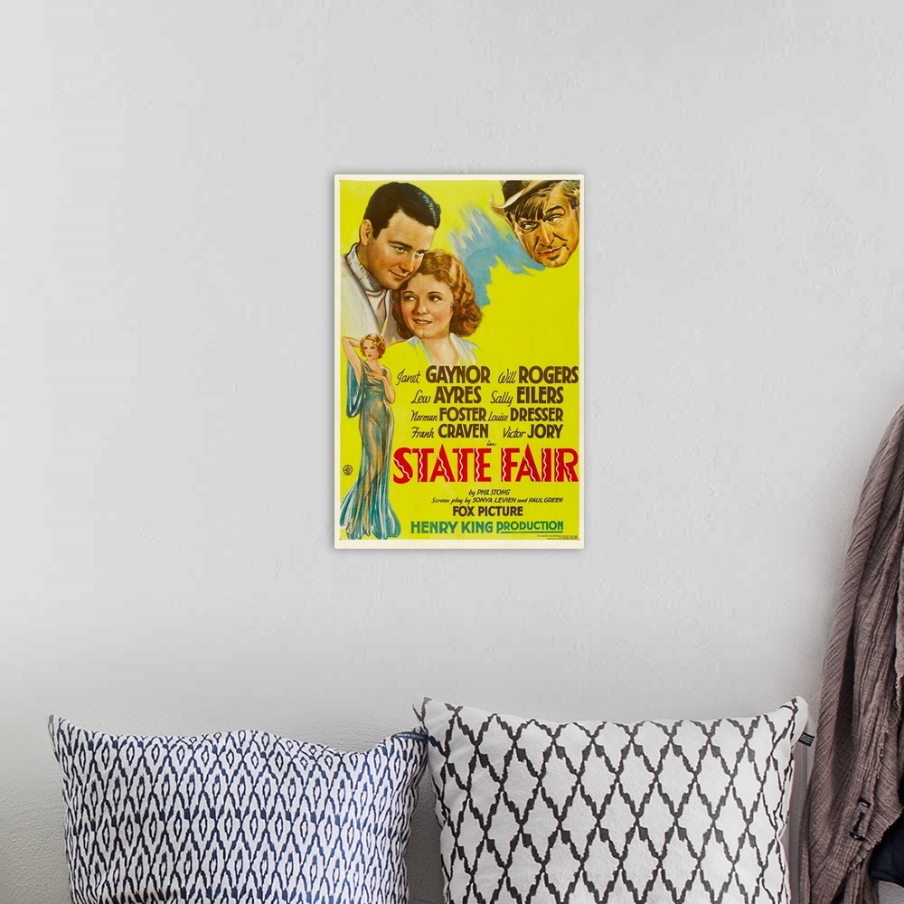 A bohemian room featuring State Fair - Vintage Movie Poster