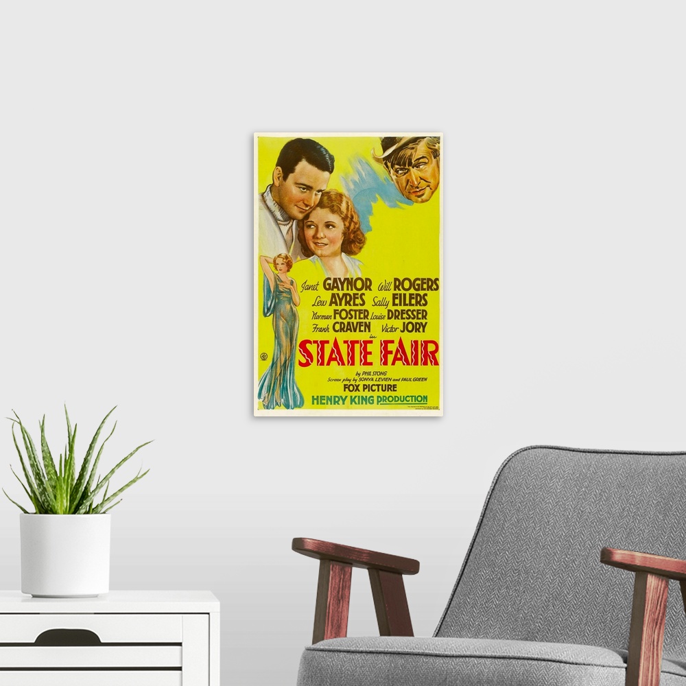A modern room featuring State Fair - Vintage Movie Poster