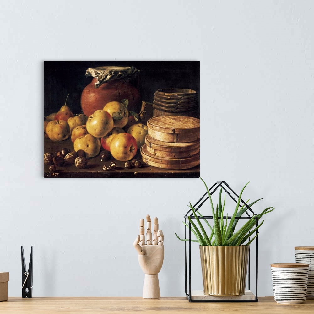 A bohemian room featuring Still Life with Apples