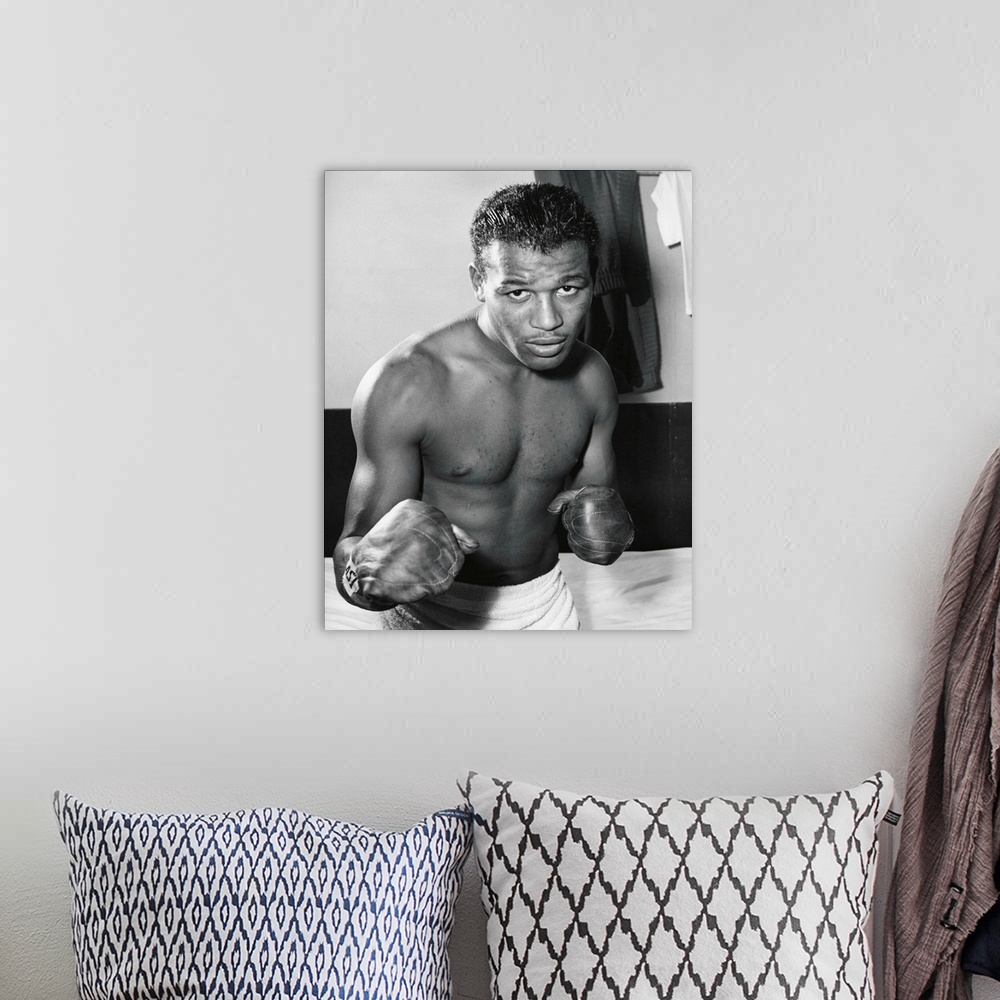 A bohemian room featuring Sugar Ray Robinson was the welterweight boxing champion from 1946-1950.
