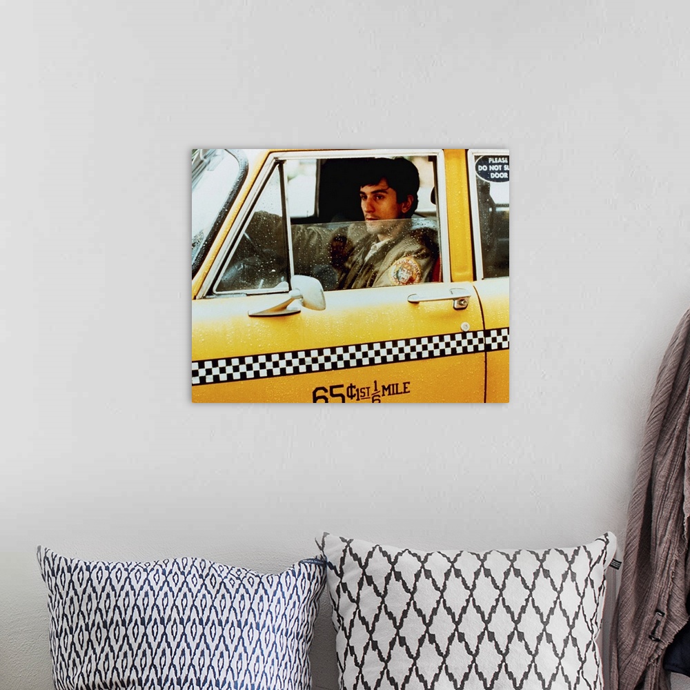 A bohemian room featuring Taxi Driver - Vintage Publicity Photo