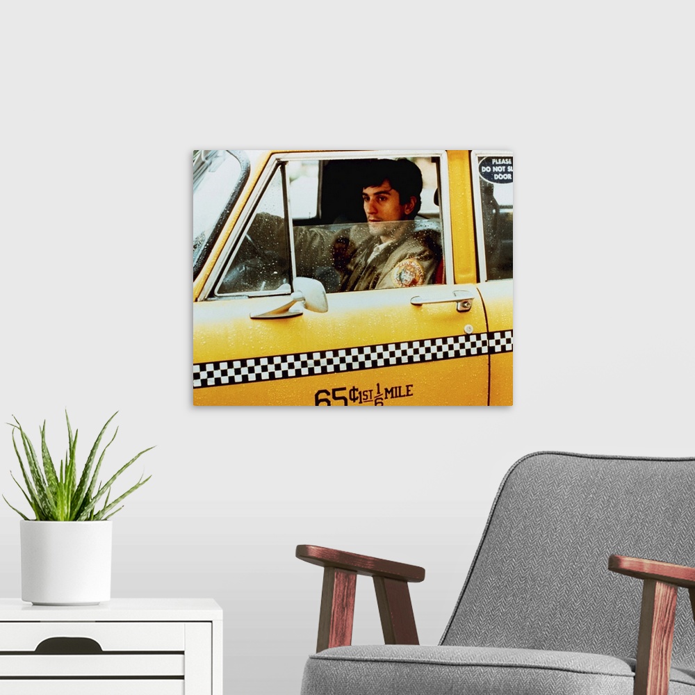 A modern room featuring Taxi Driver - Vintage Publicity Photo