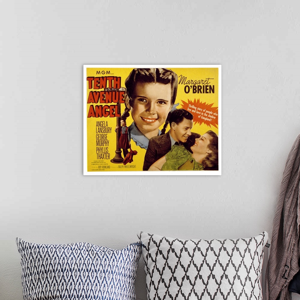 A bohemian room featuring Tenth Avenue Angel - Movie Poster