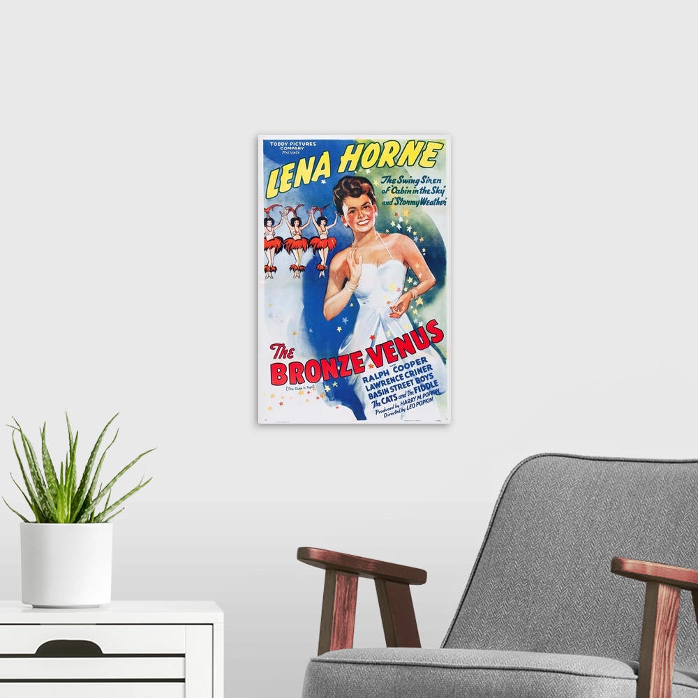 A modern room featuring The Bronze Venus - Vintage Movie Poster