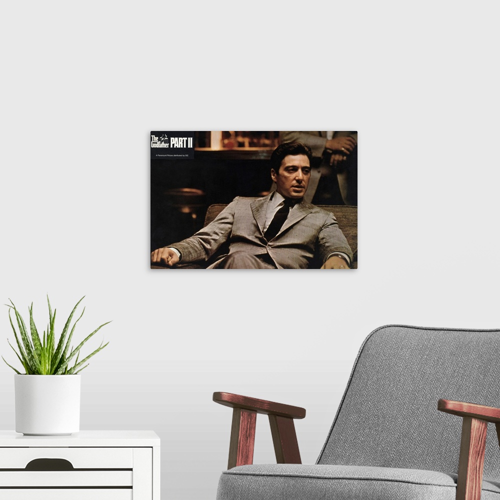A modern room featuring THE GODFATHER: PART II, Al Pacino, 1974.