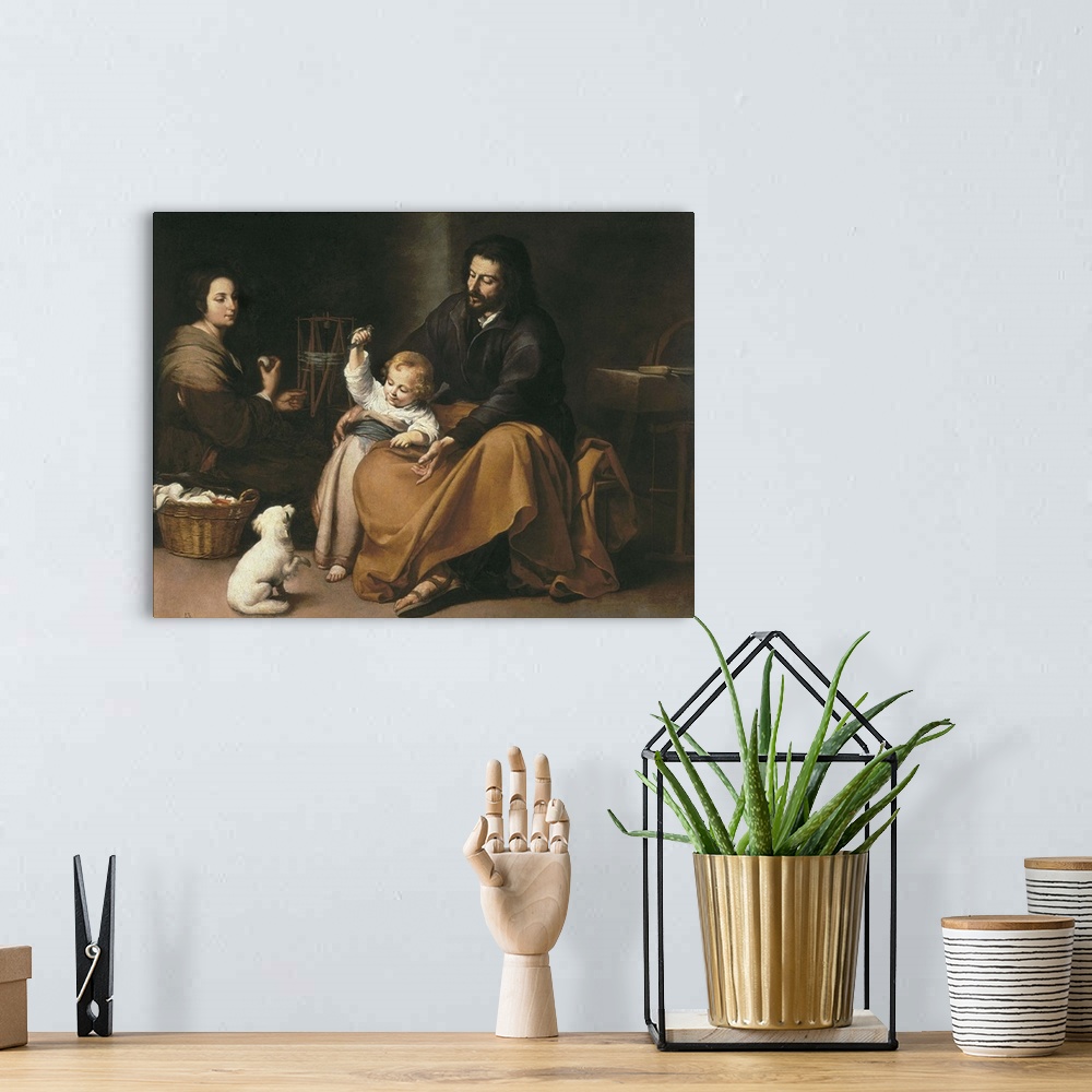 A bohemian room featuring The Holy Family with the Little Bird