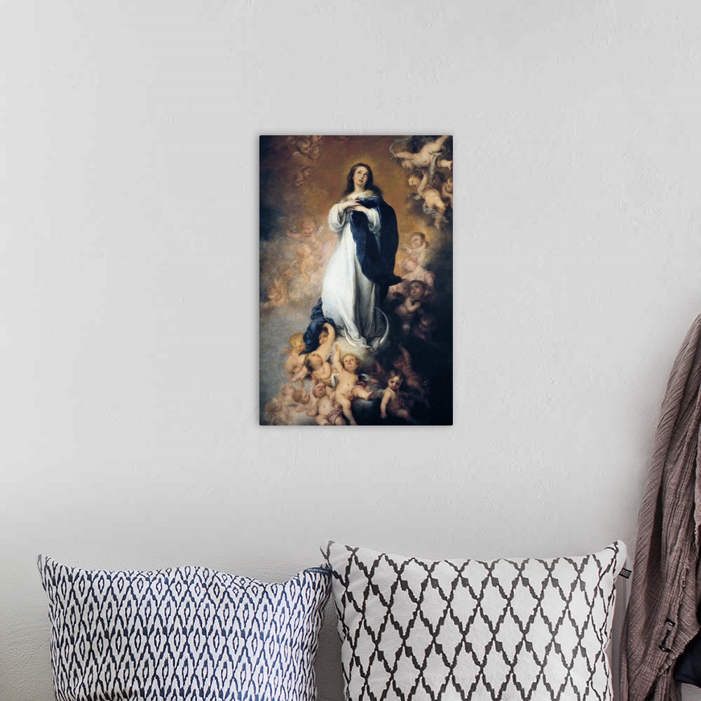 A bohemian room featuring The Immaculate Conception