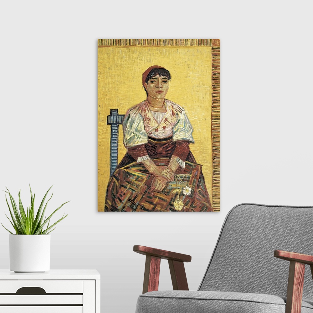 A modern room featuring The Italian Woman