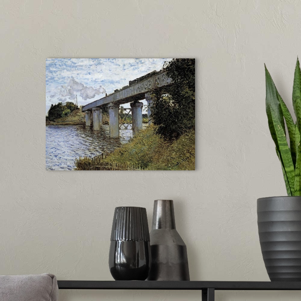 A modern room featuring The Railway Bridge at Argenteuil