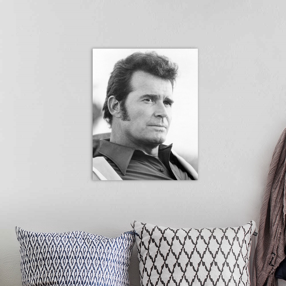 A bohemian room featuring The Rockford Files, James Garner - Vintage Publicity Photo