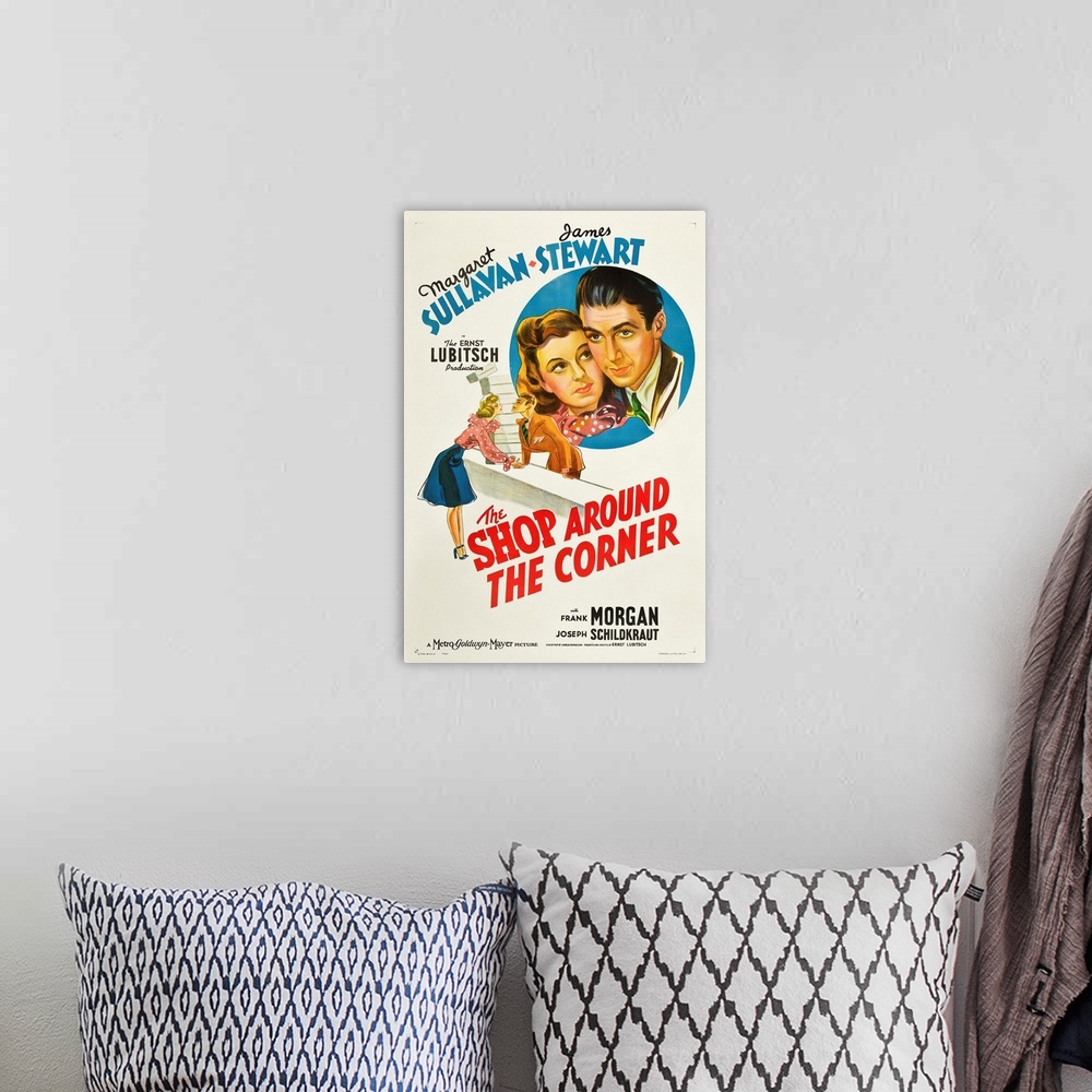 A bohemian room featuring The Shop Around the Corner - Movie Poster