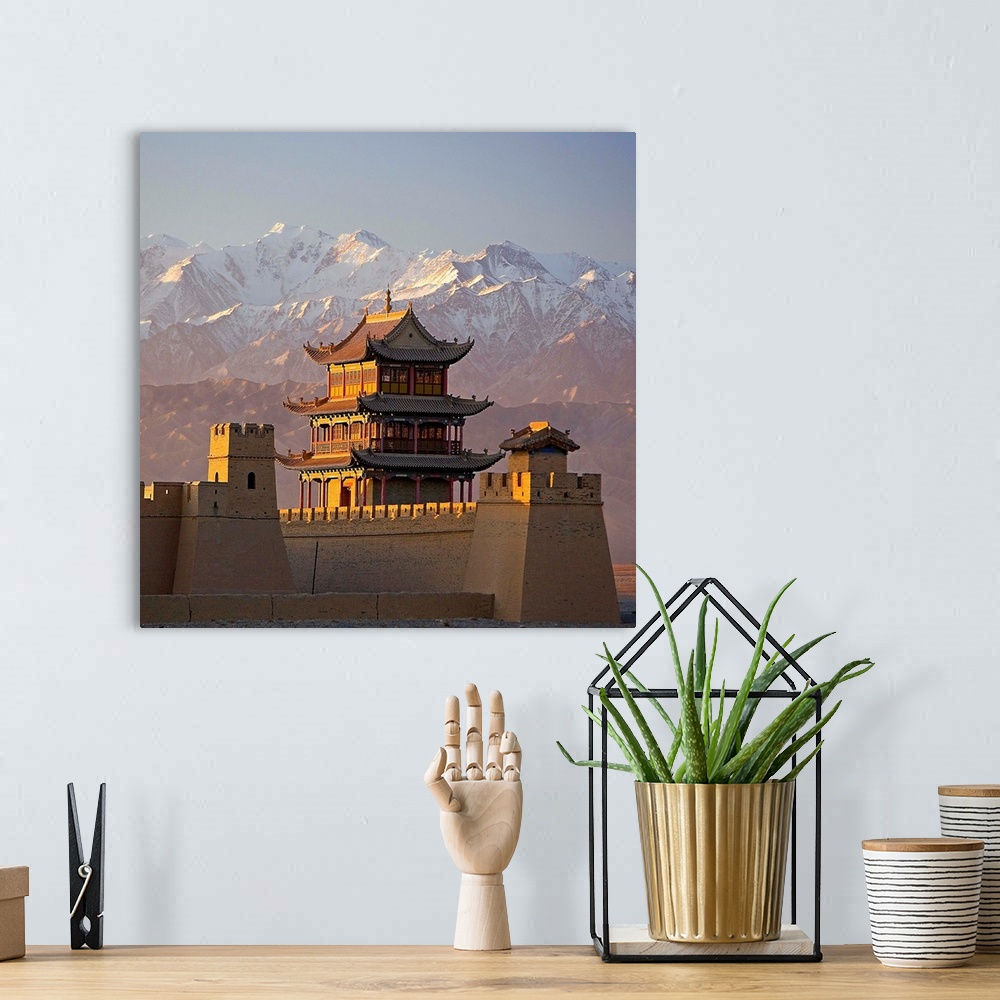 A bohemian room featuring The Silk Road, Gobi Desert. Jiayuguan, China