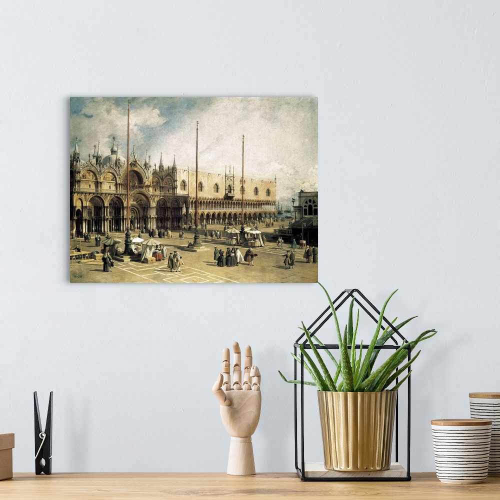 A bohemian room featuring The Square of Saint Mark's, Venice