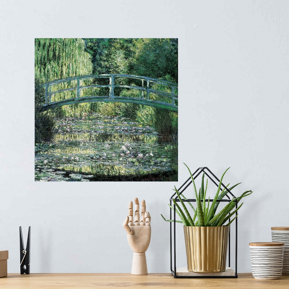 A bohemian room featuring The Waterlily Pond
