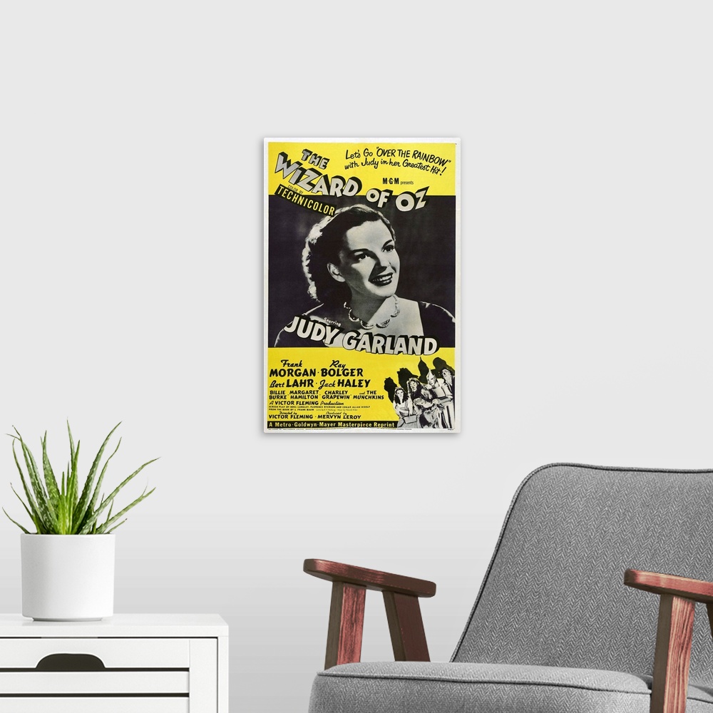 A modern room featuring The Wizard Of Oz - Vintage Movie Poster