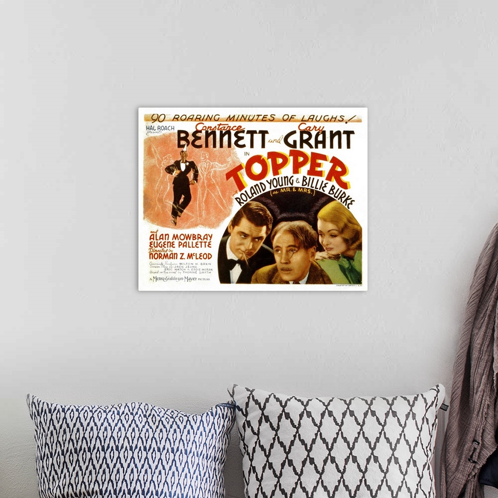 A bohemian room featuring Topper - Movie Poster