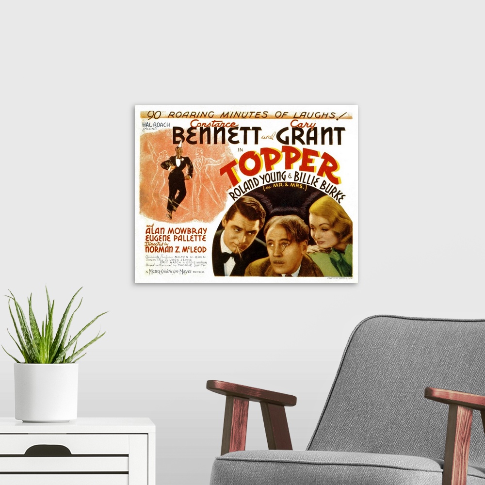 A modern room featuring Topper - Movie Poster