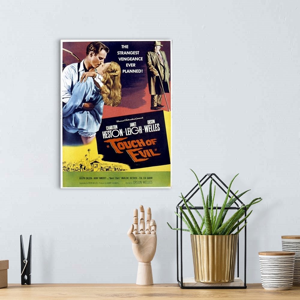 A bohemian room featuring Touch of Evil - Movie Poster