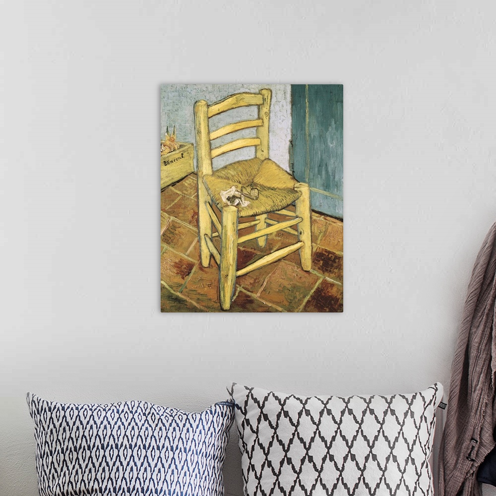 A bohemian room featuring Van Gogh's Chair