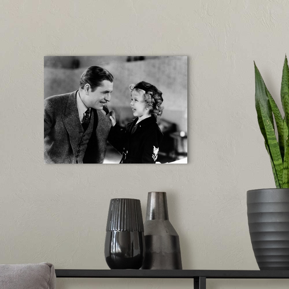 A modern room featuring Warner Baxter, Shirley Temple, Stand Up And Cheer