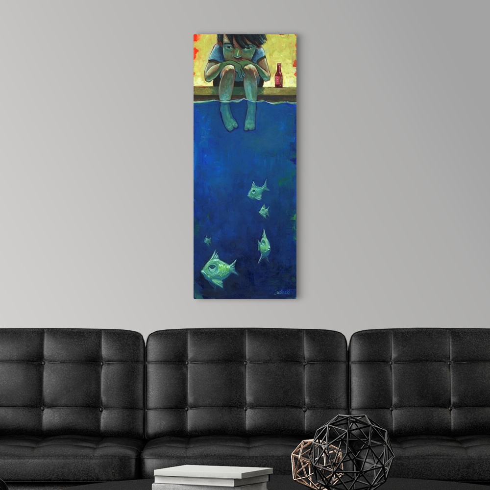 A modern room featuring Fish And Me