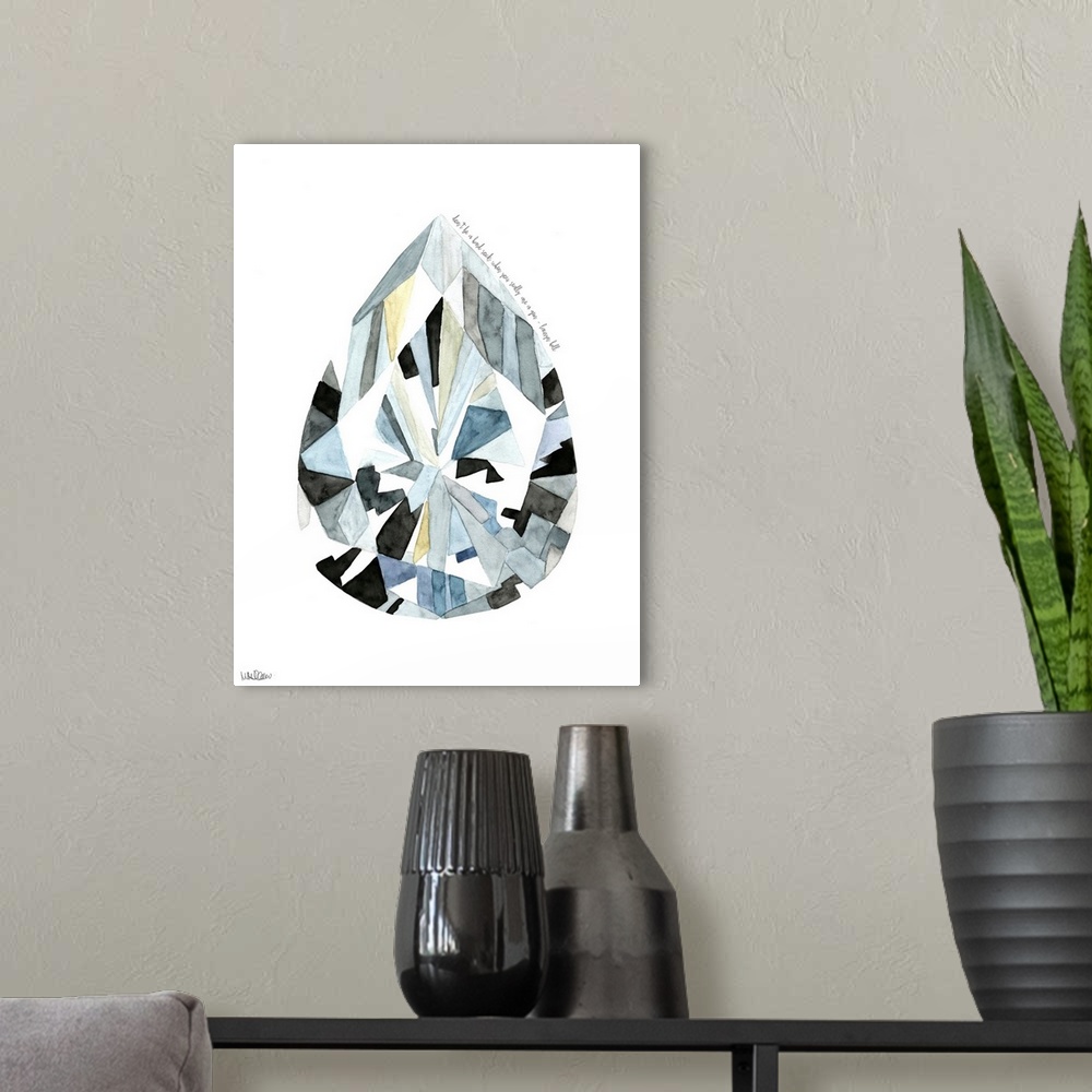 A modern room featuring Pear Diamond