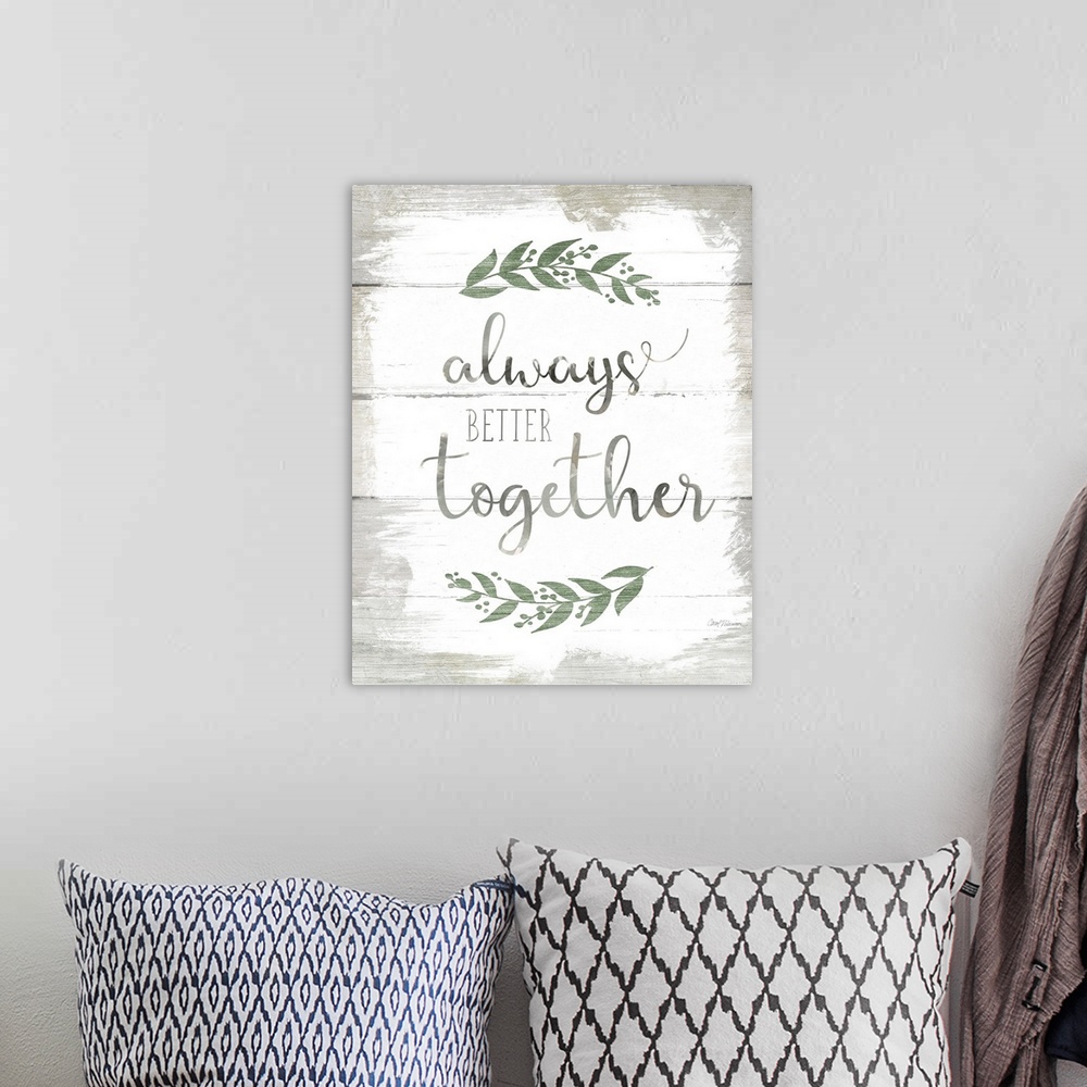 A bohemian room featuring Always Better Together