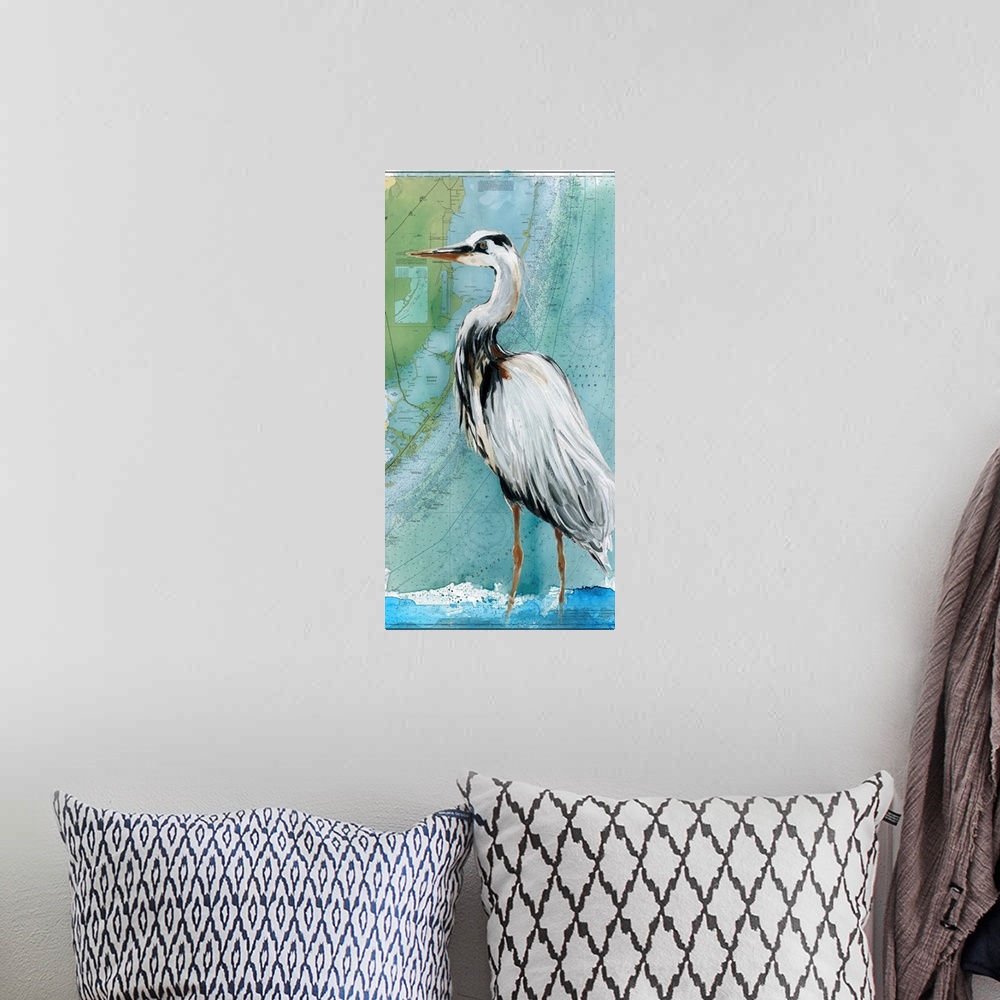 A bohemian room featuring Biscayne Bay Crane