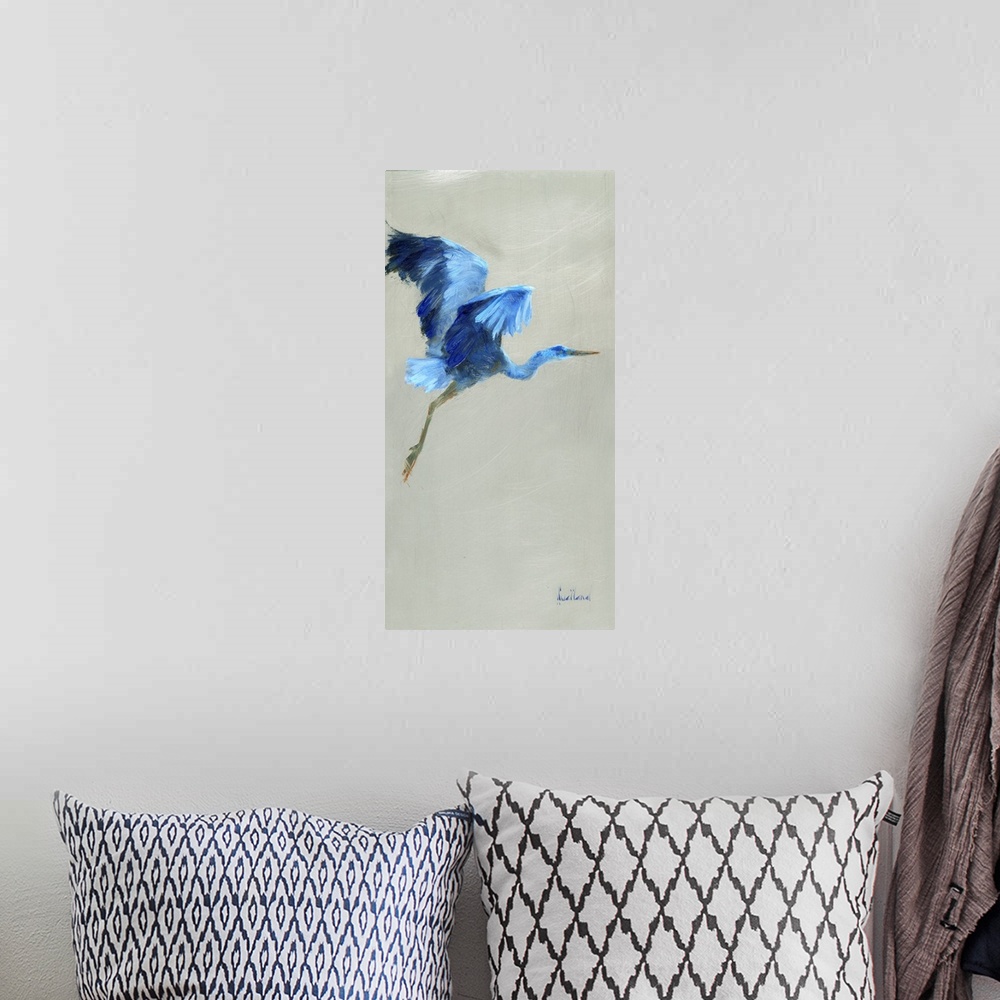 A bohemian room featuring Blue Heron I