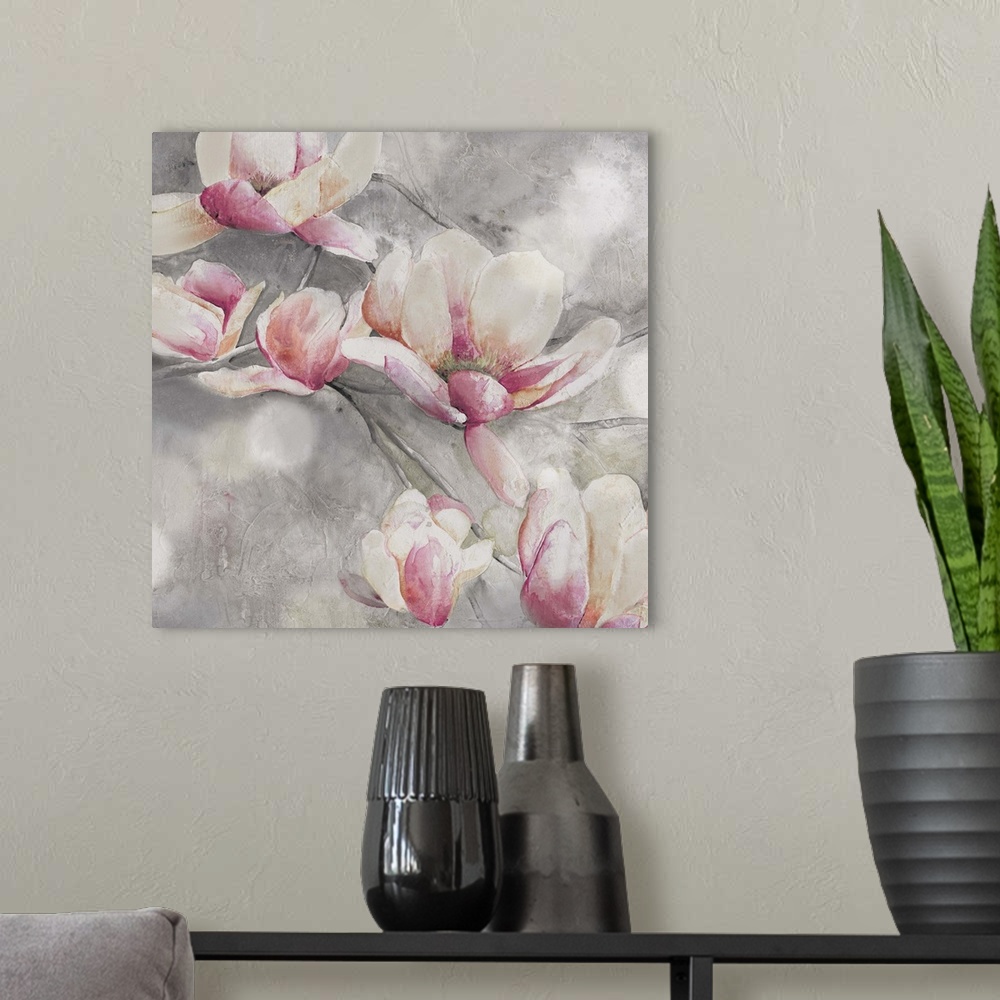 A modern room featuring Blush Sweet Magnolias