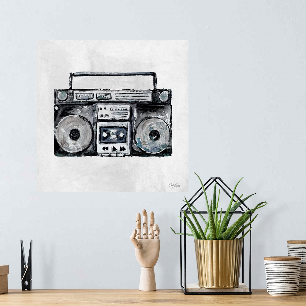 A bohemian room featuring Boombox I