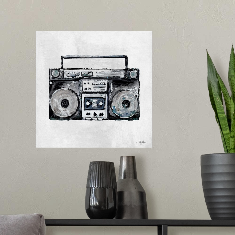 A modern room featuring Boombox I