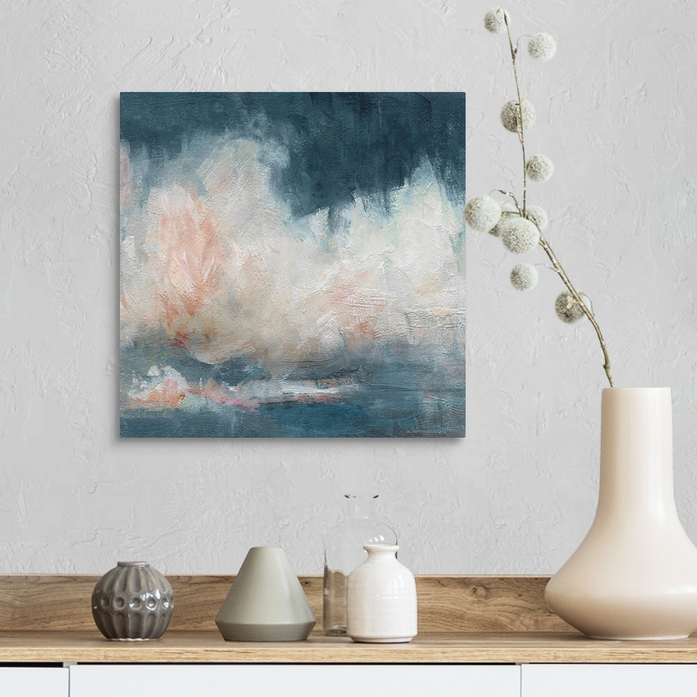A farmhouse room featuring Cloud Abstraction I