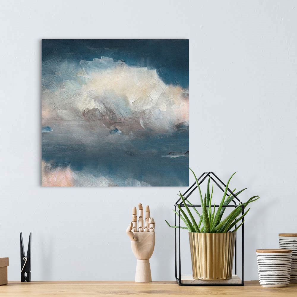 A bohemian room featuring Cloud Abstraction II