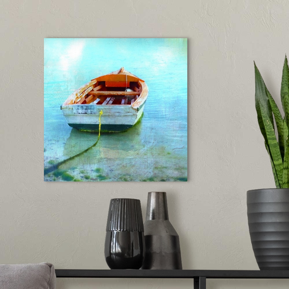 A modern room featuring Color Tint Boat