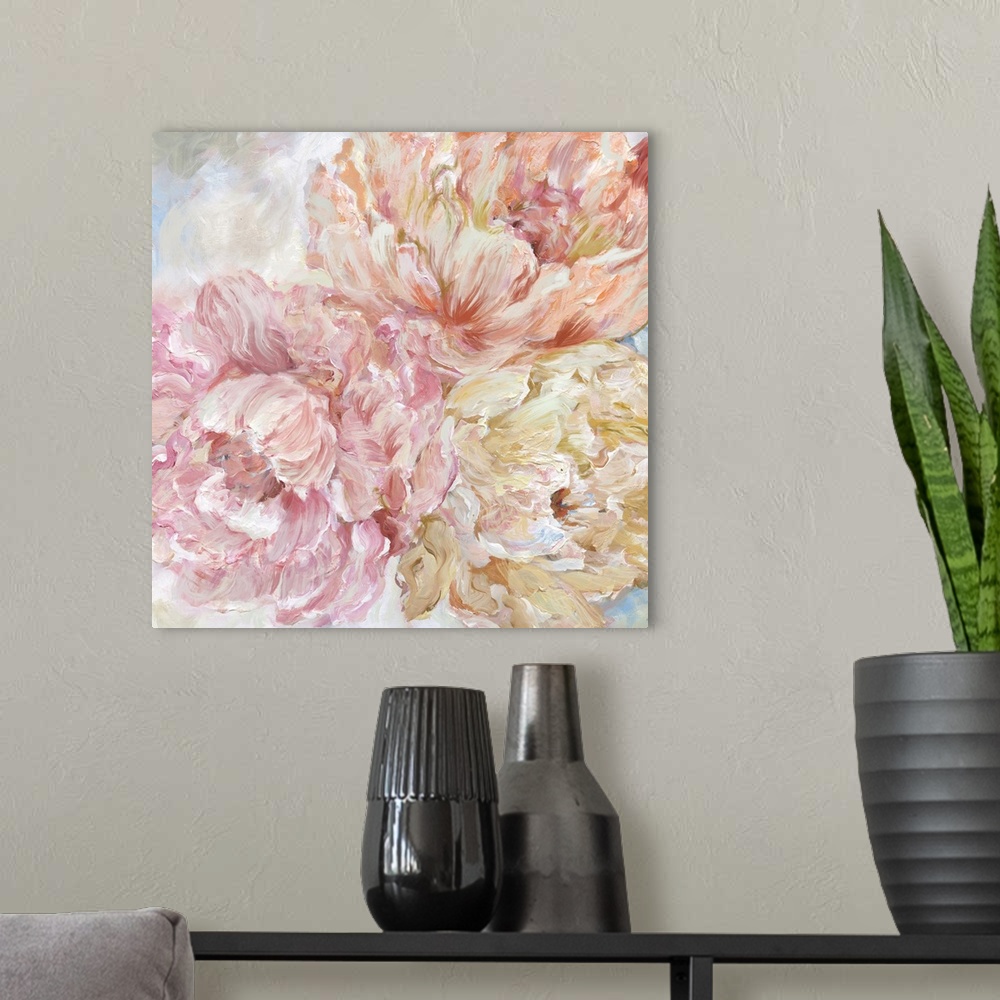 A modern room featuring Contemporary Peonies II