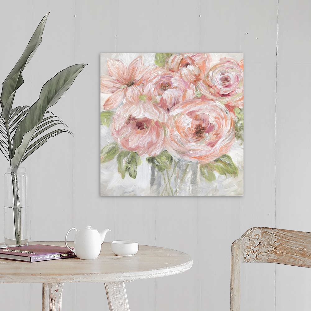 A farmhouse room featuring Contemporary Peonies III