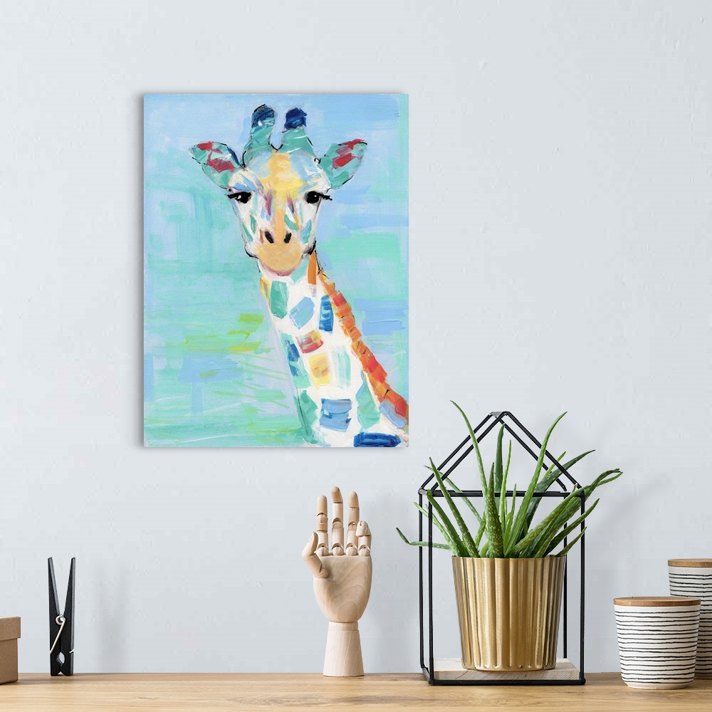 A bohemian room featuring Cool Giraffe