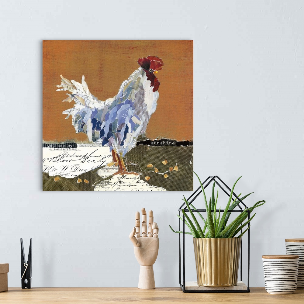A bohemian room featuring Country Rooster I