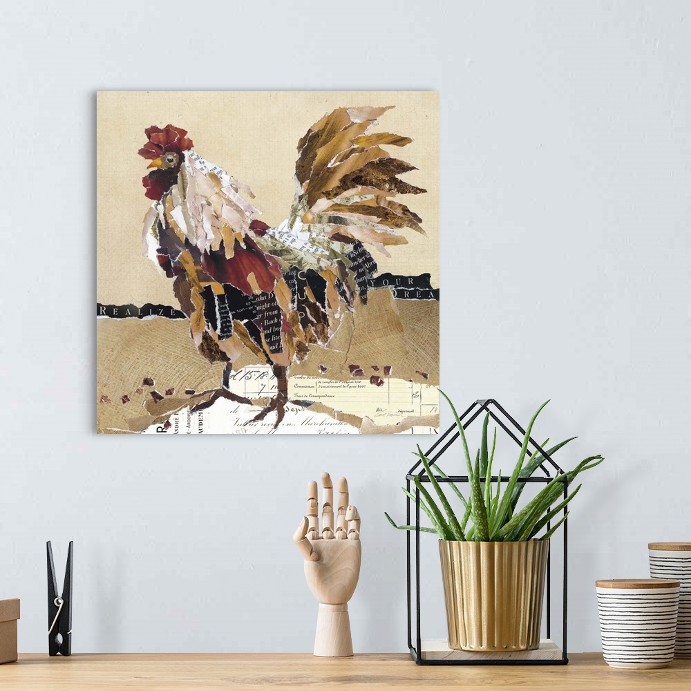 A bohemian room featuring Country Rooster II