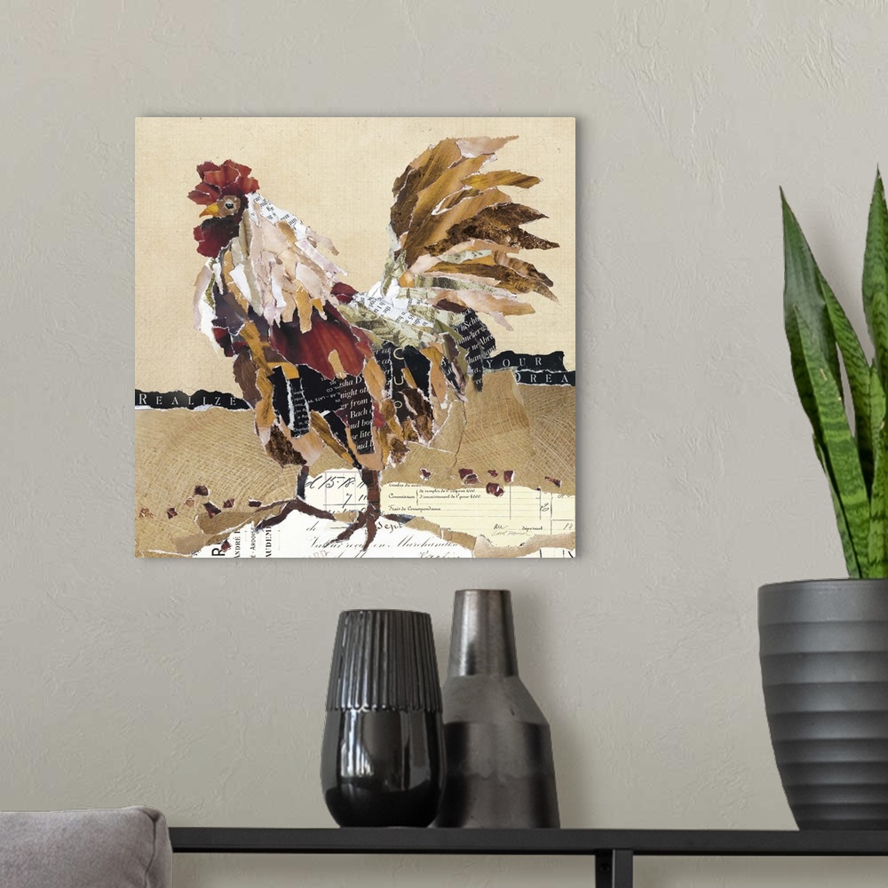 A modern room featuring Country Rooster II