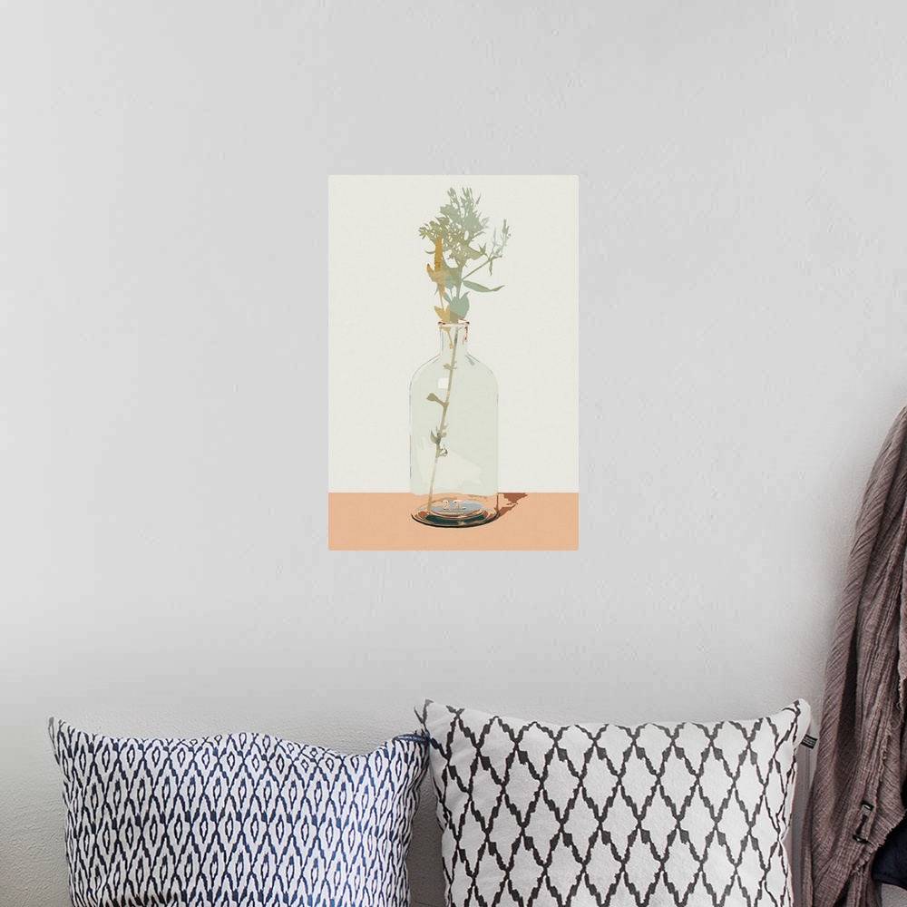 A bohemian room featuring Desert Blossoms I