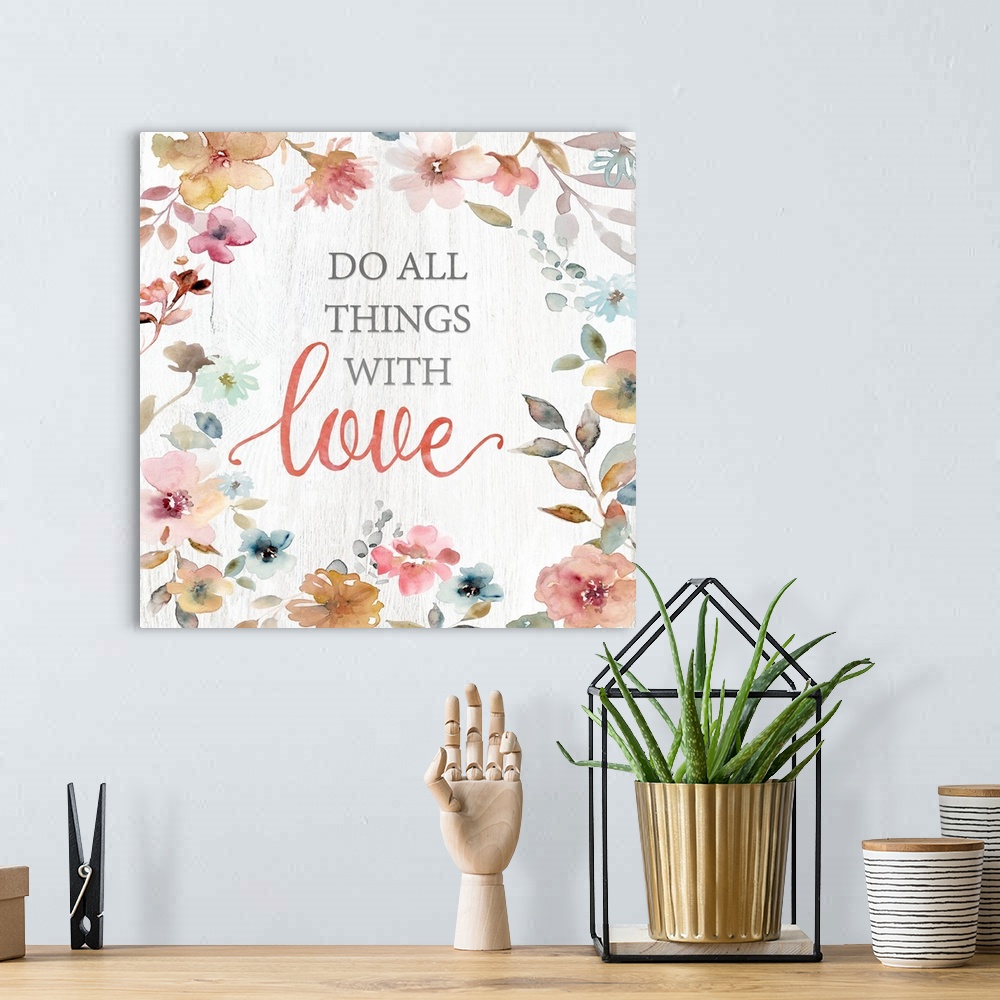 A bohemian room featuring Do All Things