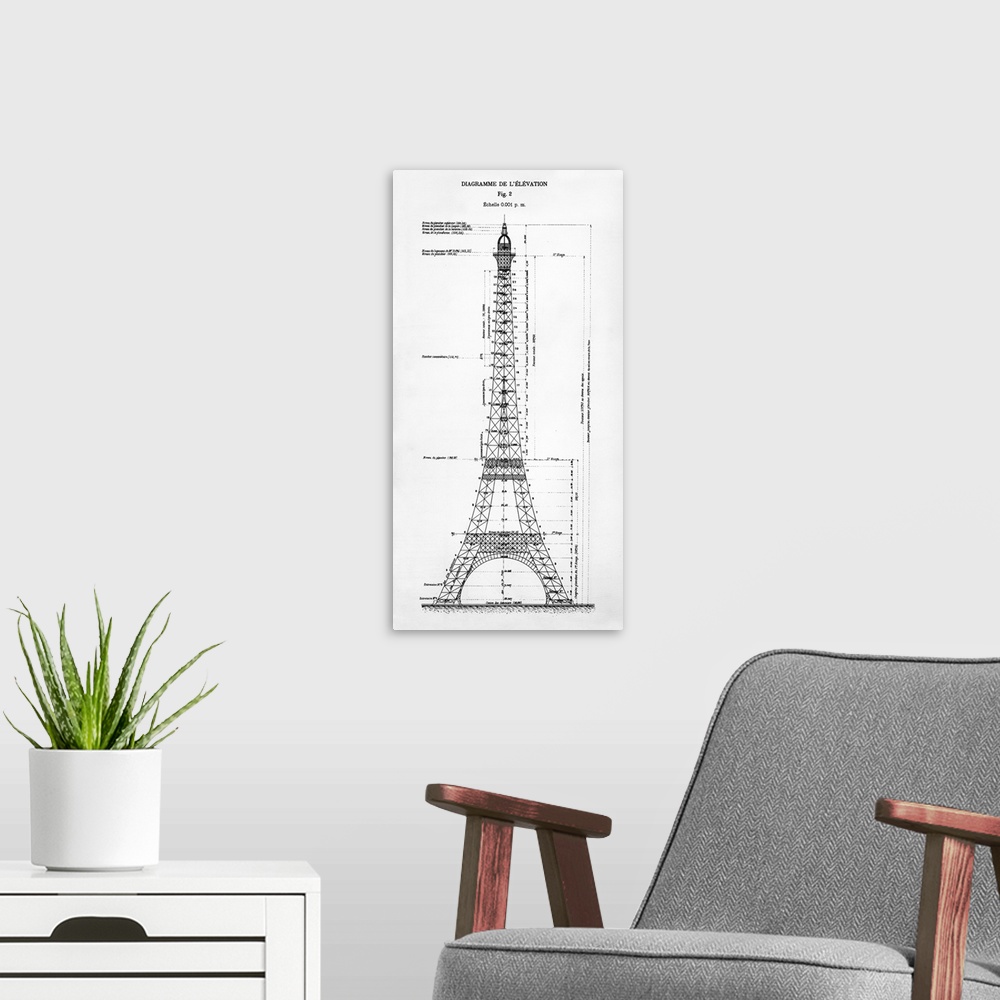 A modern room featuring Eiffel Elevation
