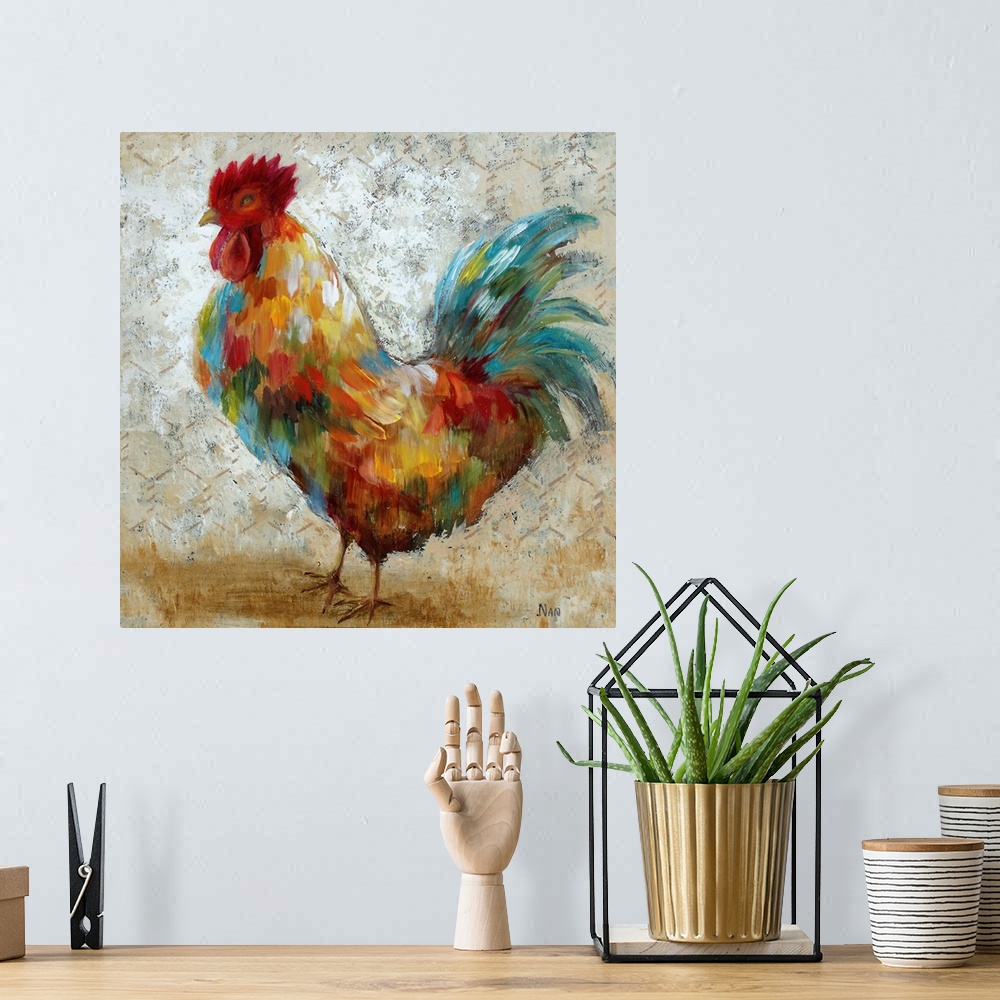 A bohemian room featuring Fancy Rooster II