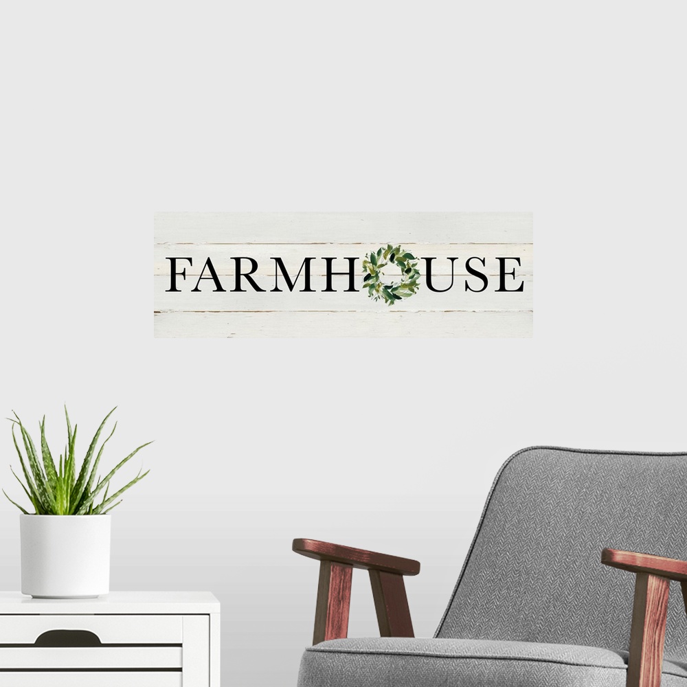 A modern room featuring Farmhouse
